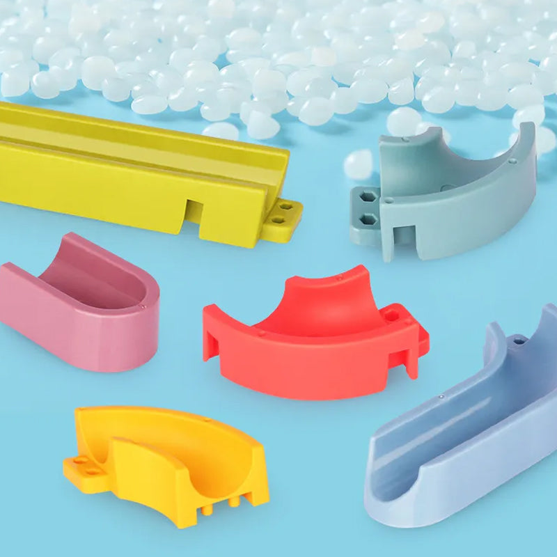 34pcs DIY Assembly Children’s Wind-Up Duck Water Slide Bathroom Toy_12