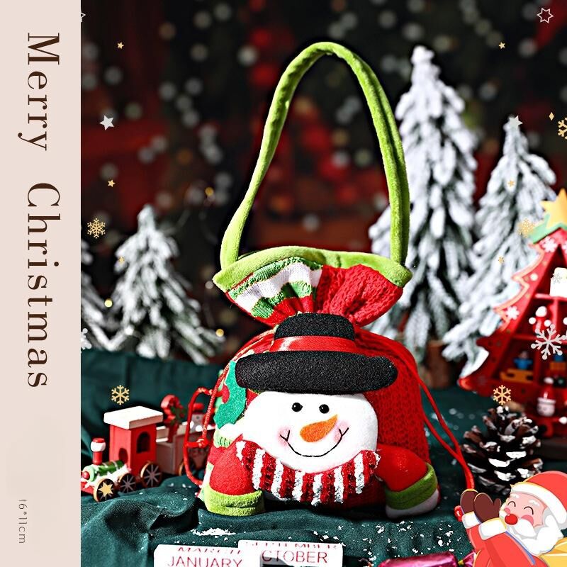 Christmas gift Festive Aussie Christmas Gift Bags: Cute Reindeer, Santa & Snowman Pouches for Xmas Treats & GiftingïŒmooseïŒÂ