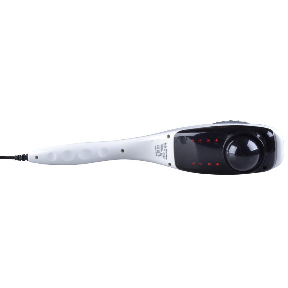 Orku Handheld Body Massager 6 Heads Adjustable Speed Neck Shoulder Back Legs Red