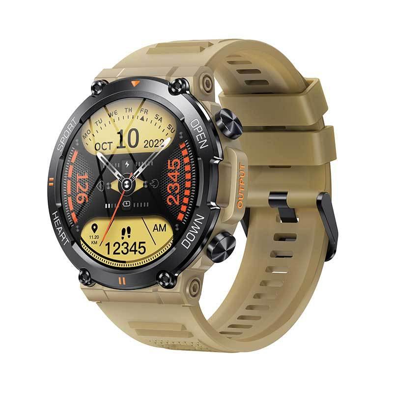 1.39 Inch Heart Rate / Blood Pressure / Blood Oxygen Monitoring Smart Calling Watch - Black