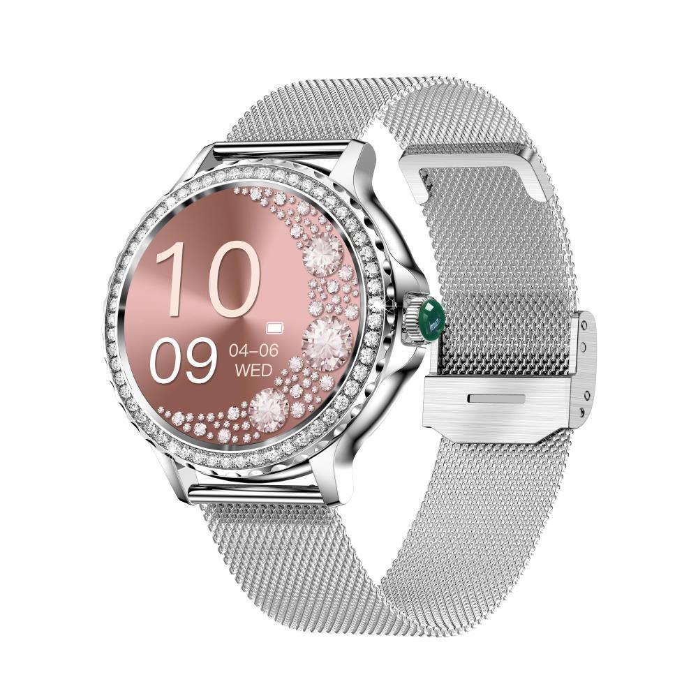 1.3 Inch Ip68 Waterproof Colour Screen Smart Watch Support Heart Rate / Blood Pressure / Blood Oxygen Monitoring - Gold
