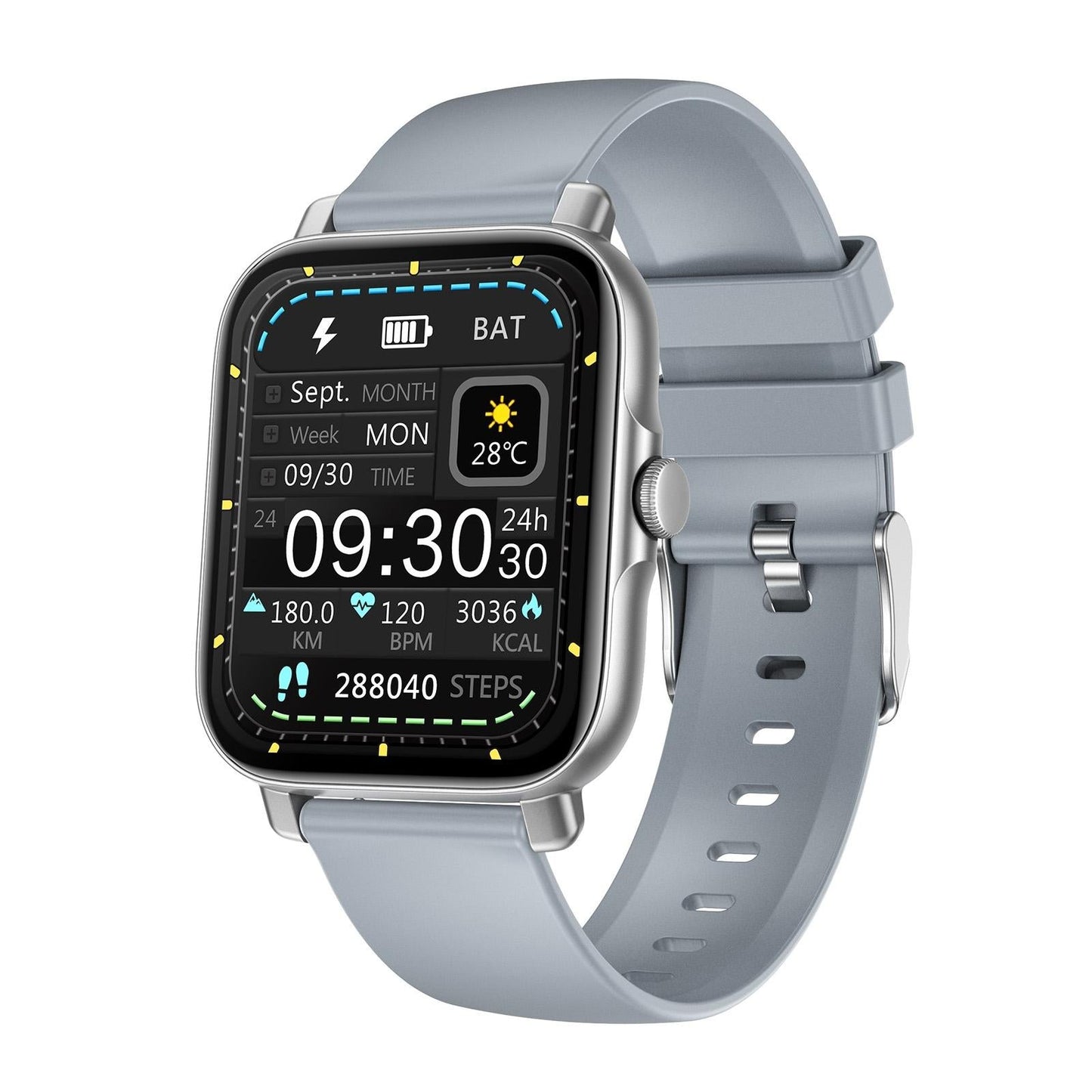1.69 Inch Ip67 Waterproof Smart Watch With Bluetooth Call & Multiple Sports Modes - Black
