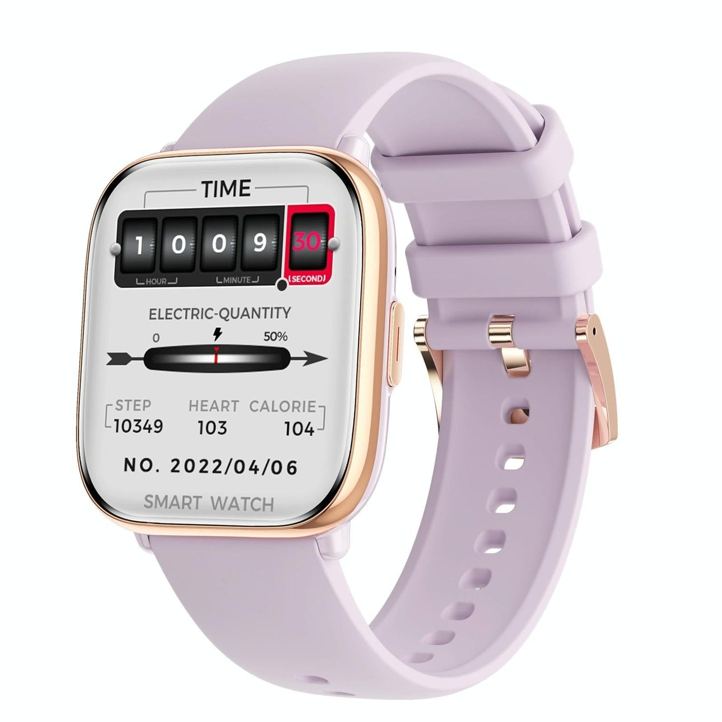 Waterproof Smart Watch With Blood Oxygen Monitoring - Ip68 - Black