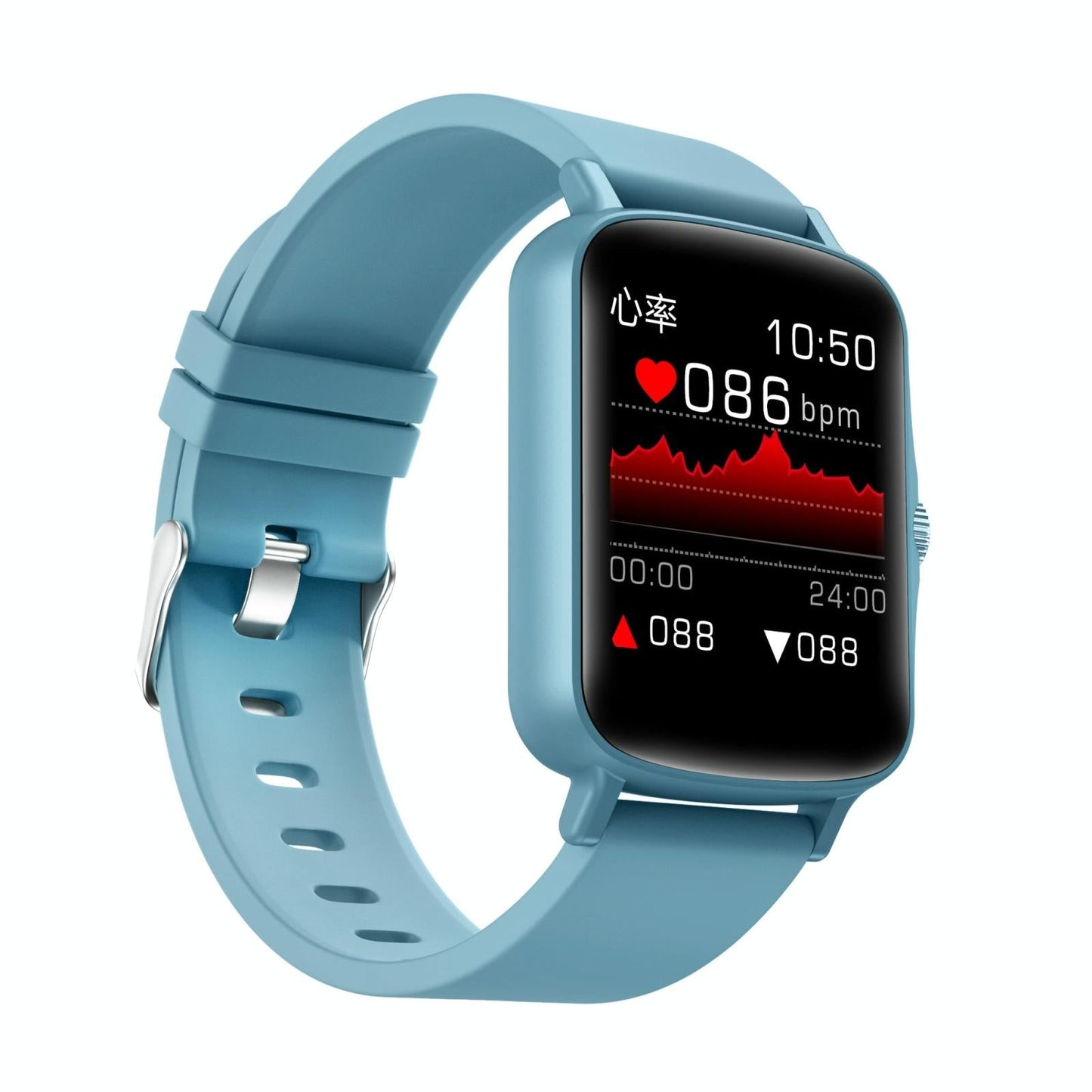 1.44 Inch Ip67 Waterproof Smart Watch With Hd Touch Screen - Black