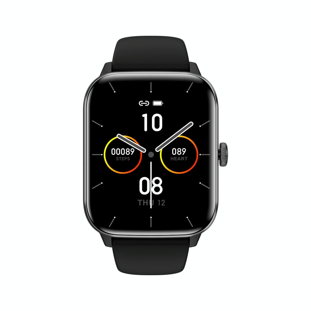 1.91 Inch Bt5.2 Smart Sport Watch Support Sleep / Heart Rate / Blood Oxygen / Temperature / Blood Pressure Health Monitor - Black