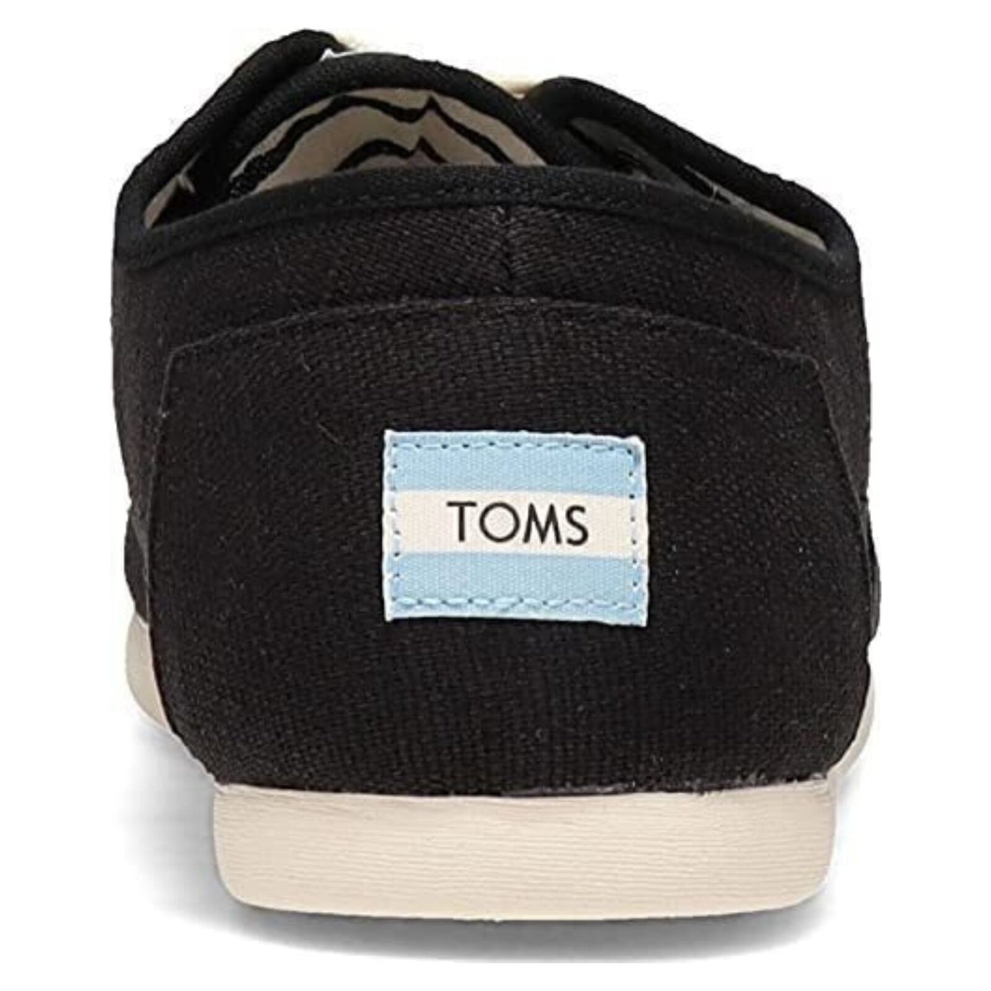 TOMS Heritage Mens Canvas Casual Shoes Sneakers Lace Up Low Cut - Black - US 9