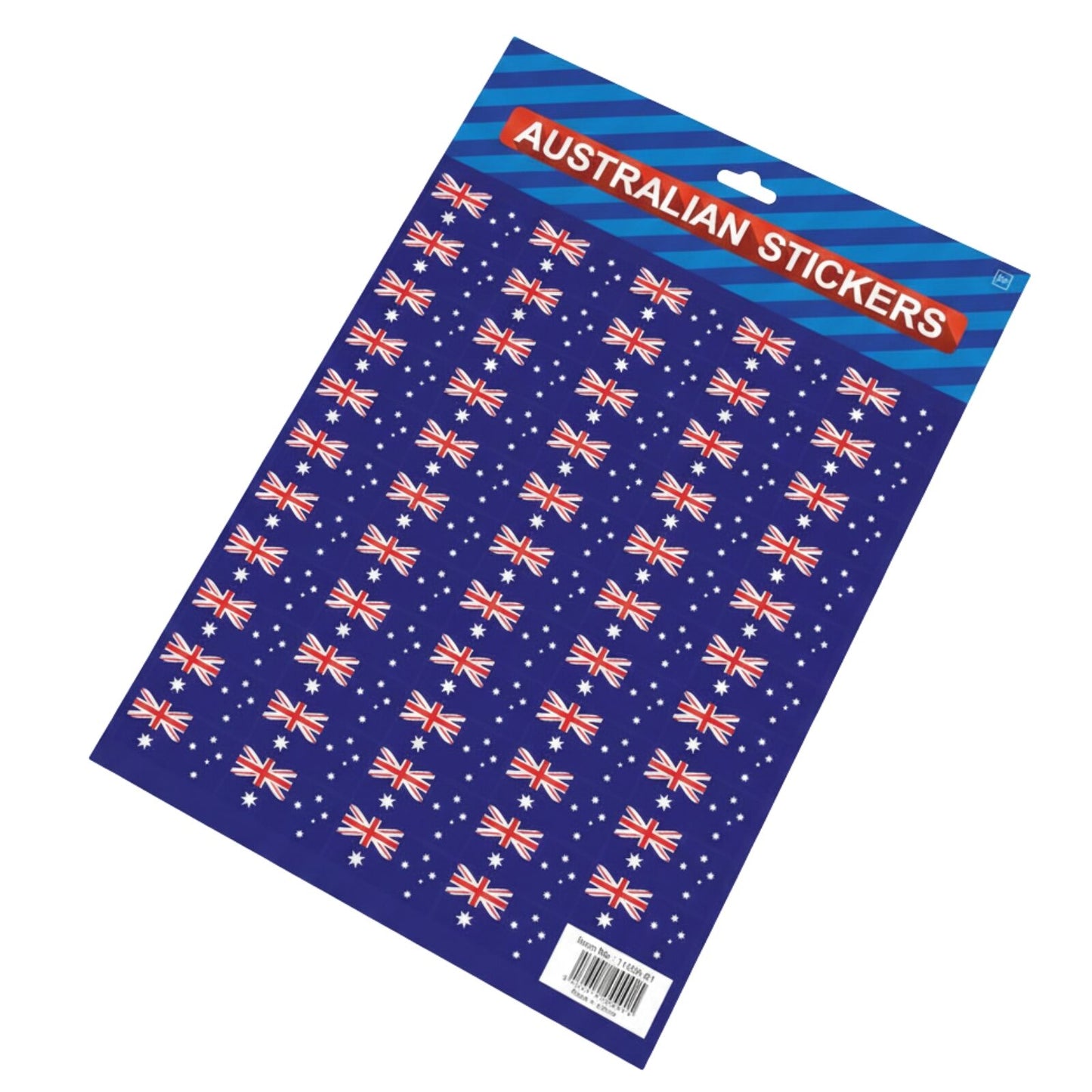 Australian Flag Stickers โ A4 Sheet of Festive Stickers for Australia Day Celebrations