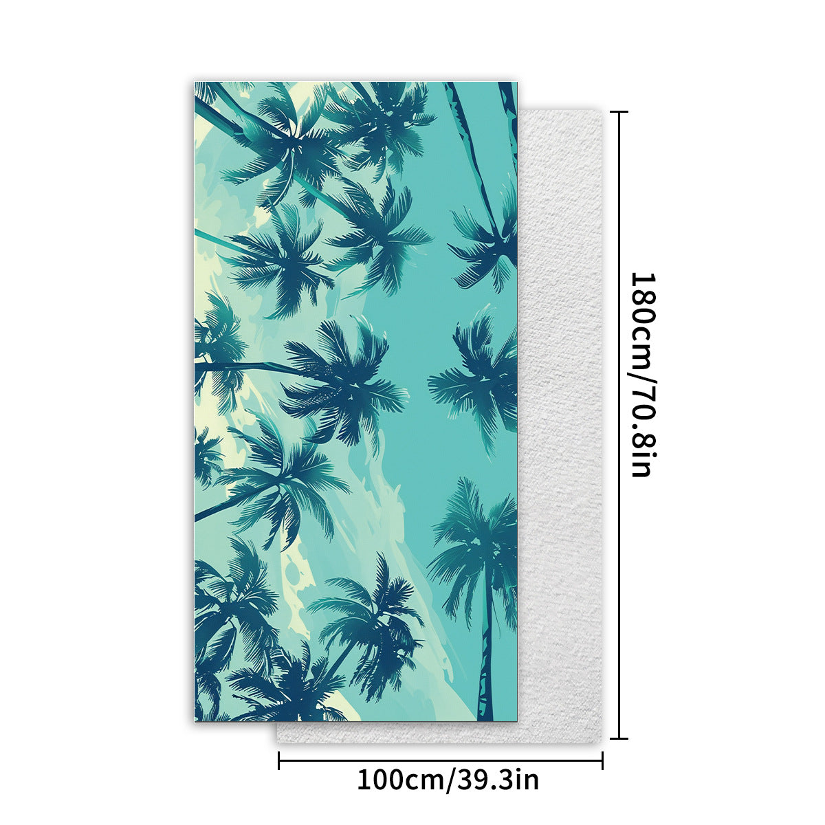 2 pcs Extra Large Microfiber Double-Sided Beach Towel, Quick-Drying and Portable - STJ-003-X21