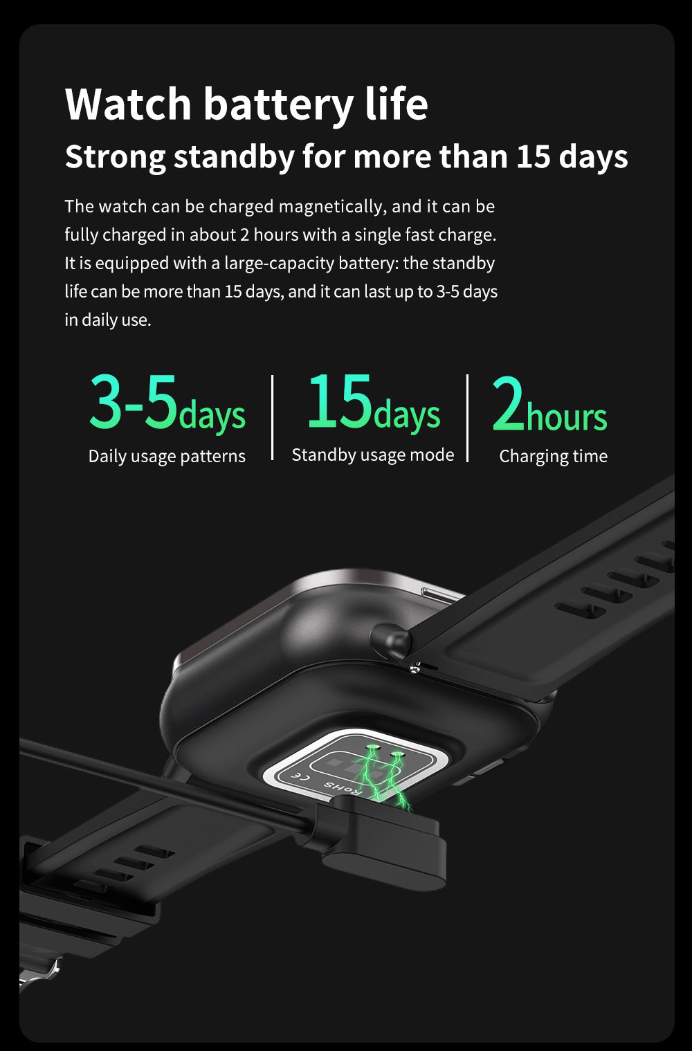 Beige TPU Strap 2-in-1 Smartwatch with Built-in Earbuds - 2.01 HD Touchscreen
