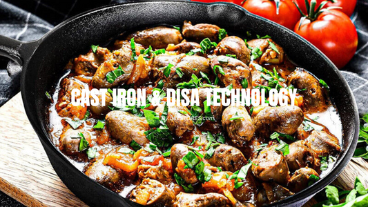 An image of a meal cooked in a Disa Technology cast iron pan