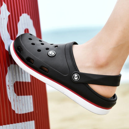Summer Slippers Men's Hole Shoes Sandals Beach Shoes