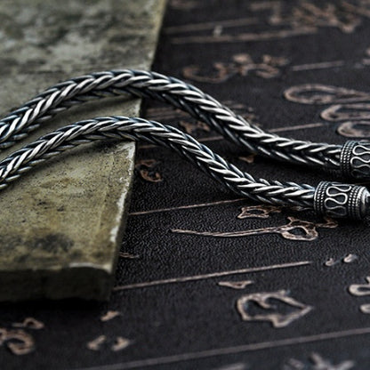 925 silver vintage Thai silver twine chain