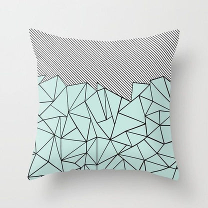 Mint Green Peach Skin Pillowcase Cushion Cushion Pillowcase