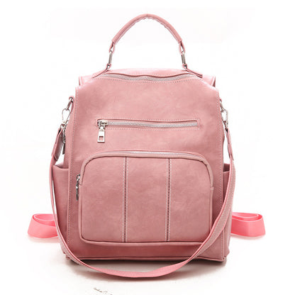 Zhenli Bag Women"s Cross Border Fashion Women"s Backpack Women"s Bag New Pu Pillow Bag