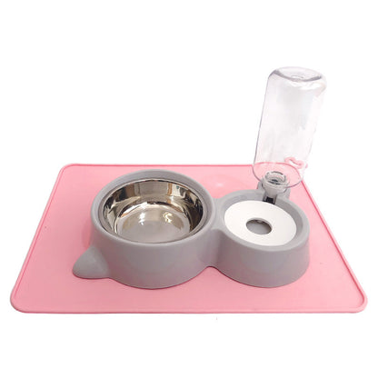 Dog Bowl Cat Bowl Double Bowl Automatic Drinking