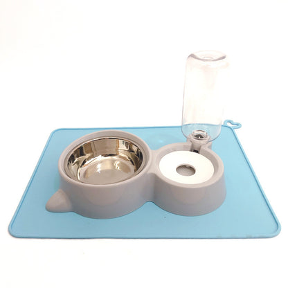 Dog Bowl Cat Bowl Double Bowl Automatic Drinking