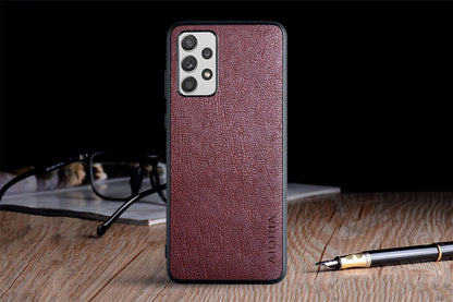 Factory Direct Sales Samsung Samsung A52 5G Mobile Phone Protective Cover Business Lychee Pattern Mobile Phone Case