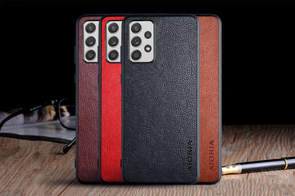 Factory Direct Sales Samsung Samsung A52 5G Mobile Phone Protective Cover Business Lychee Pattern Mobile Phone Case