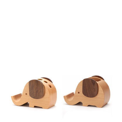 Pen holder and pen holder elephant phone holder