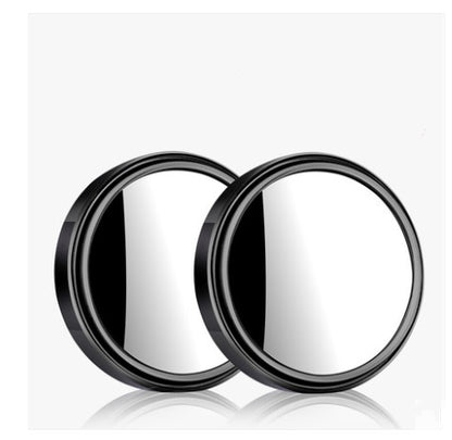 Car Rearview Mirror Small Round Mirror Reversing Blind Spot Mirror HD 360 Degree Adjustable Wide Angle Mirror Reflective Mirror