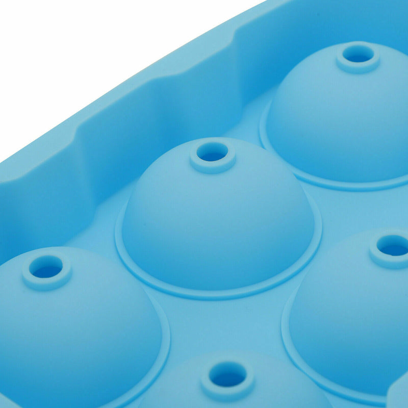 6 Large Sphere Shape Cocktail Ice Molds Quick Release Ice Ball Maker