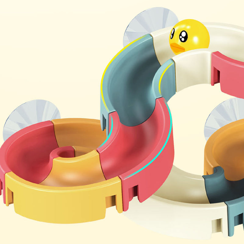 34pcs DIY Assembly Children’s Wind-Up Duck Water Slide Bathroom Toy_11