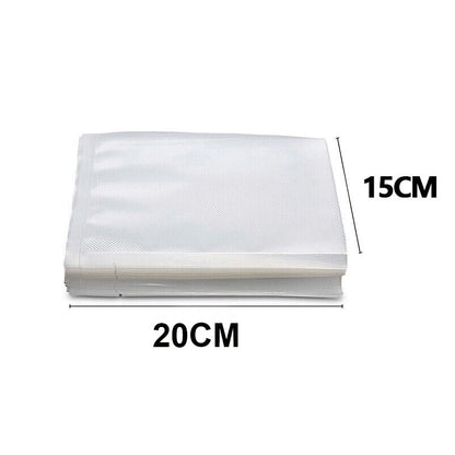100pcs Clear Food Grade Pre-Cut Food Saver Vacuum Sealer Bags