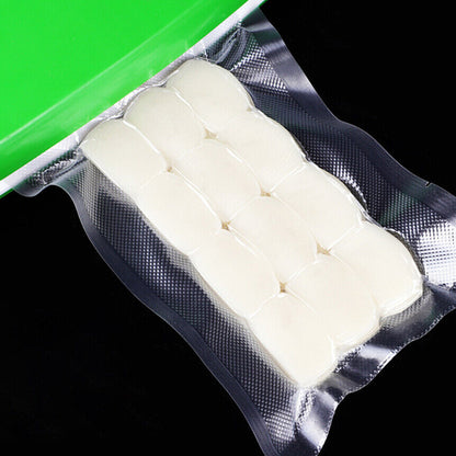 100pcs Clear Food Grade Pre-Cut Food Saver Vacuum Sealer Bags
