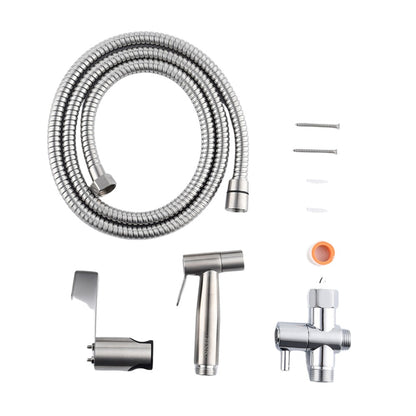 Bidet Sprayer for Toilet Handheld Cloth Diaper Sprayer - Silver