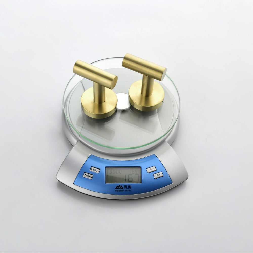 6-Piece Brushed Gold Bathroom Hardware Set