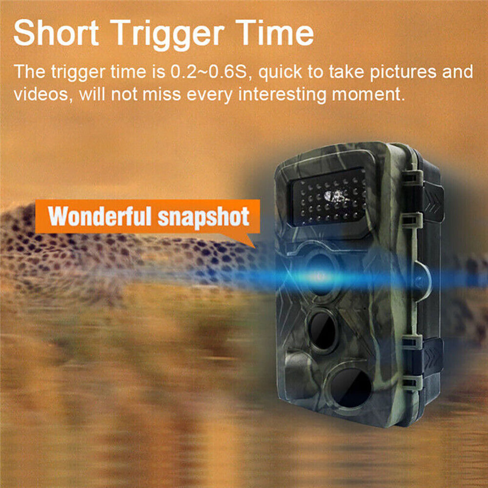 Fast Trigger Wildlife Scouting Camera IP66 Waterproof, 1080P 36MP for Monitoring_8