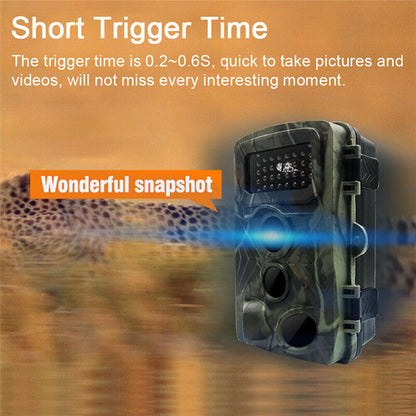 Fast Trigger Wildlife Scouting Camera IP66 Waterproof, 1080P 36MP for Monitoring_8