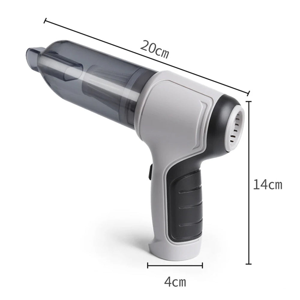 3 in 1 Wireless Handheld Car Vacuum Cleaner Air Blower USB- Rechargeable (car, AC, home, office, keyboard, etc)_2