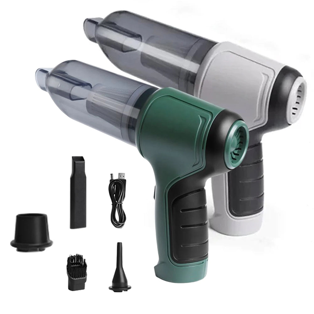 3 in 1 Wireless Handheld Car Vacuum Cleaner Air Blower USB- Rechargeable (car, AC, home, office, keyboard, etc)_5