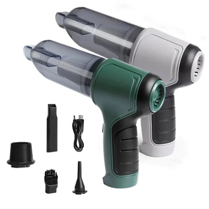 3 in 1 Wireless Handheld Car Vacuum Cleaner Air Blower USB- Rechargeable (car, AC, home, office, keyboard, etc)_5