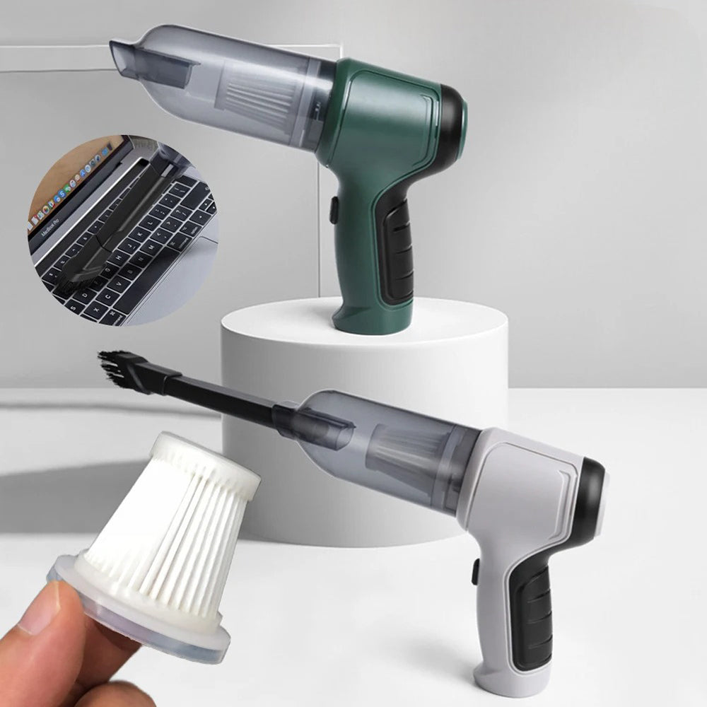 3 in 1 Wireless Handheld Car Vacuum Cleaner Air Blower USB- Rechargeable (car, AC, home, office, keyboard, etc)_9