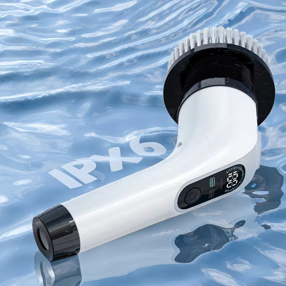 Cordless Electric Cleaning Brush with 7 Heads for Bathroom and Kitchen