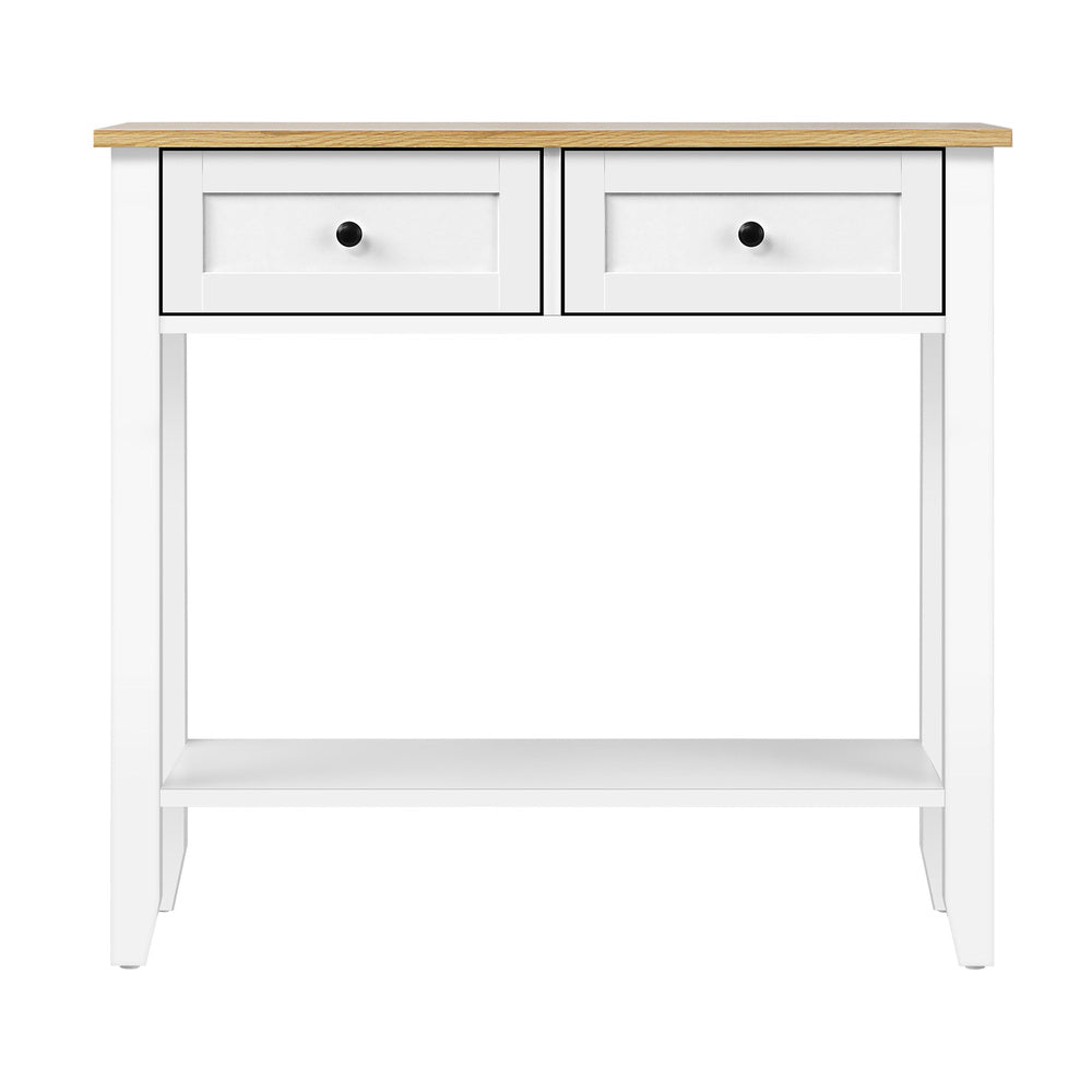 Console Table Hallway 2 Drawers Display Shelf