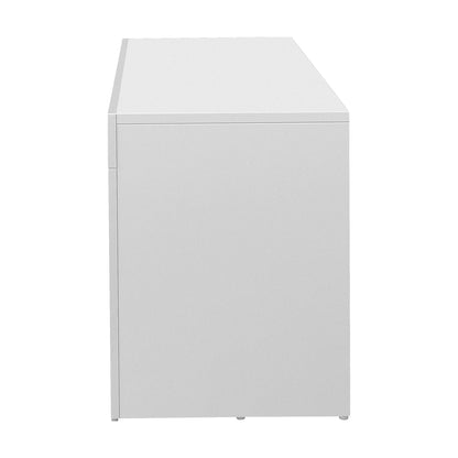 Entertainment Unit TV Stand Cabinet LED RGB Gloss White