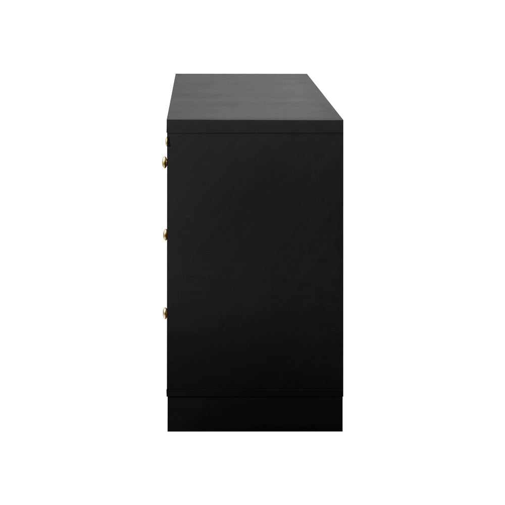 Chest of Drawers 7 Drawers Black