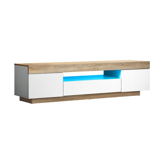 TV Stand Cabinet Entertainment Unit with RGB LED 180cm