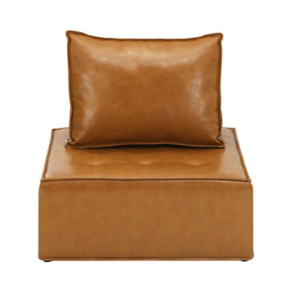 PU Leather Couch Sofa Brown