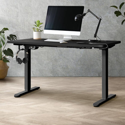 Adjustable Motorized Standing Desk Black 140cm