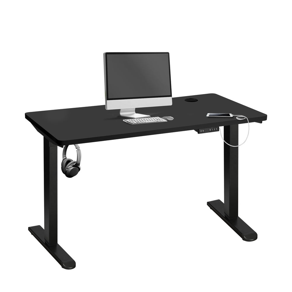 Adjustable Motorized Standing Desk Black 140cm