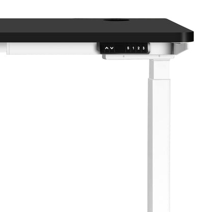 Standing Desk Dual Motor Height Adjustable 120cm White and Black