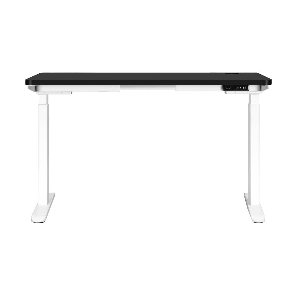 Standing Desk Dual Motor Height Adjustable 120cm White and Black