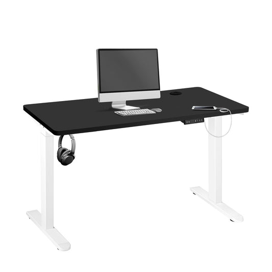 Standing Desk Dual Motor Height Adjustable 120cm White and Black