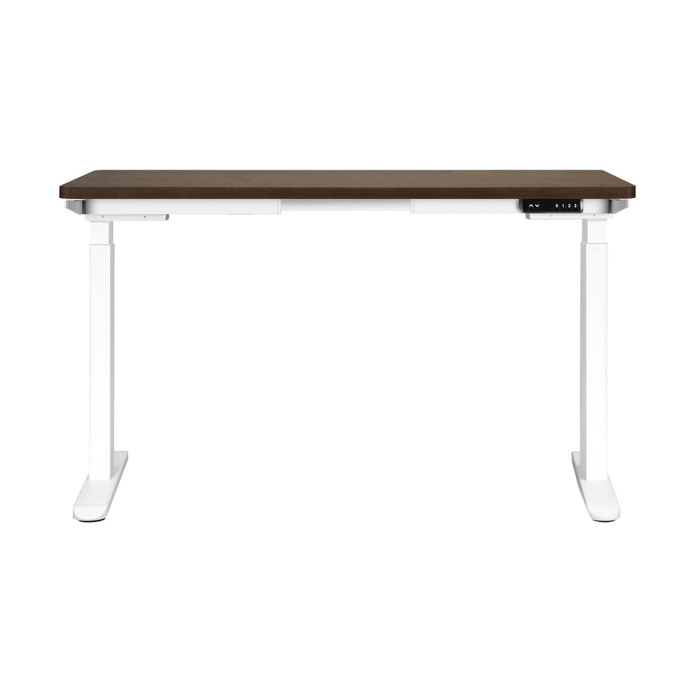 Sit-Stand Height Adjustable Desk 160cm White and Walnut