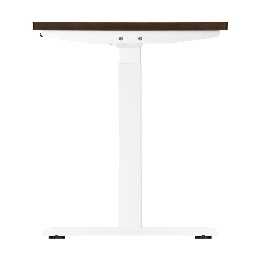 Sit-Stand Height Adjustable Desk 160cm White and Walnut