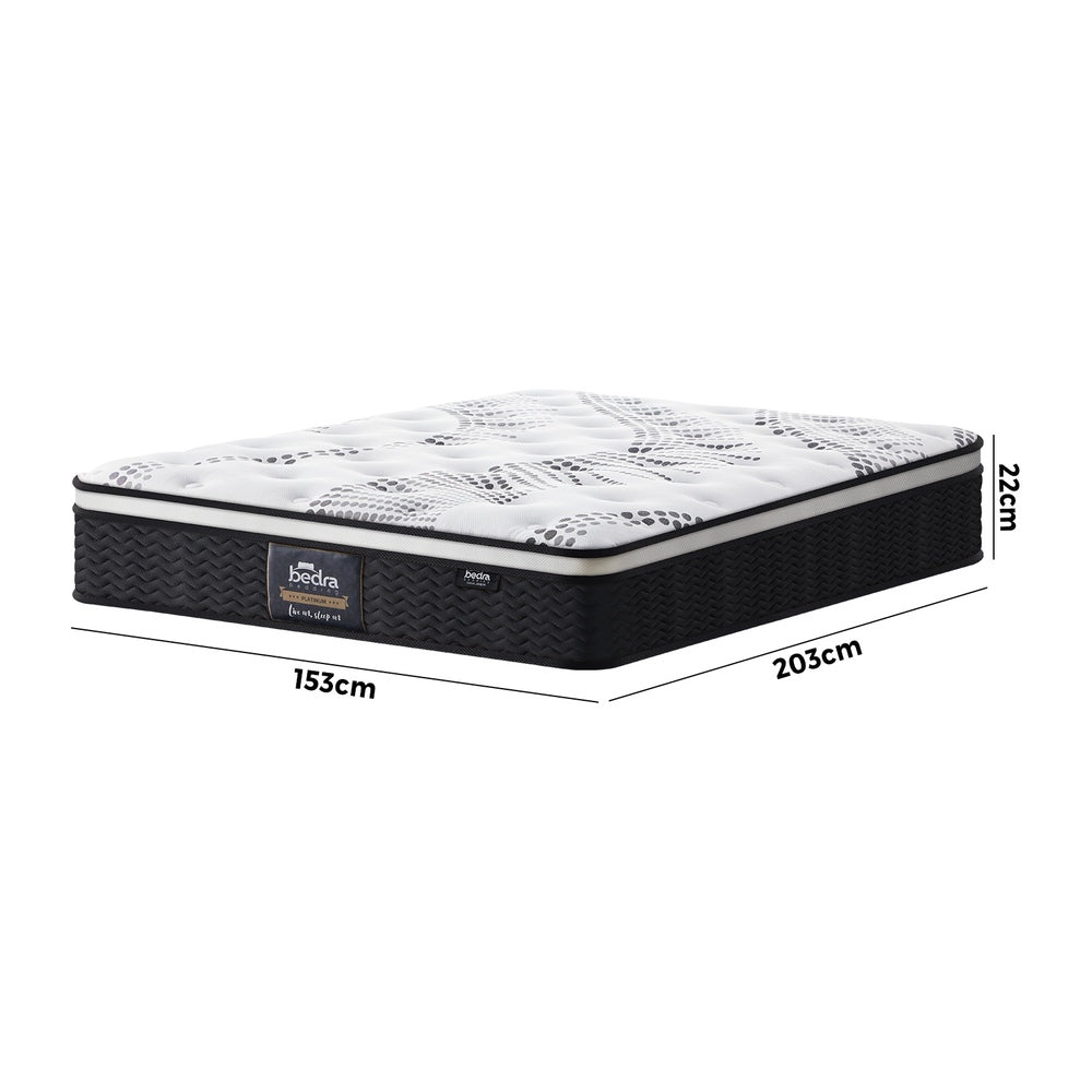 Queen Mattress Euro Top Cool Gel Foam Pocket Spring 22cm